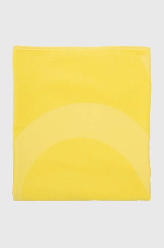 United Colors of Benetton ręcznik bawełniany 6BI12801A żółty SS24