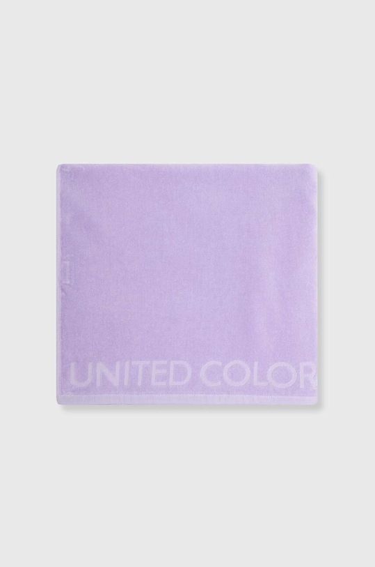 Akcesoria United Colors of Benetton ręcznik bawełniany 6BI12801A fioletowy