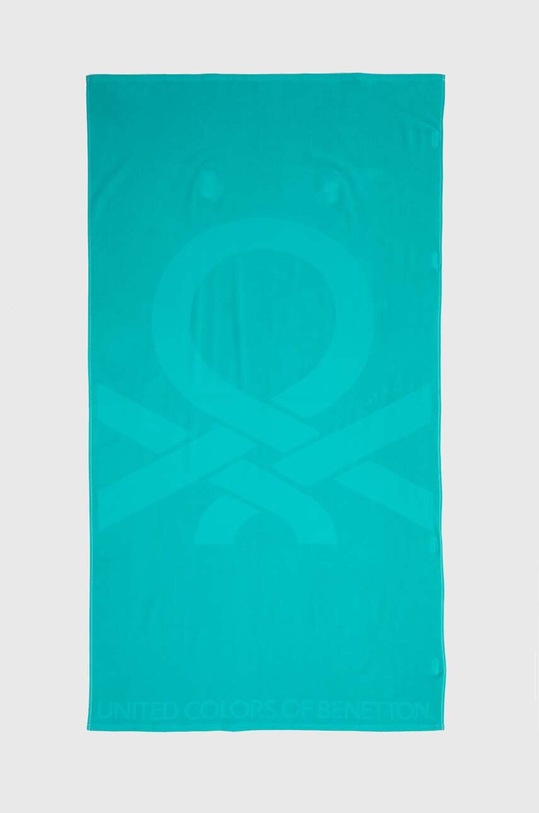 United Colors of Benetton ręcznik bawełniany turkusowy 6BI12801A