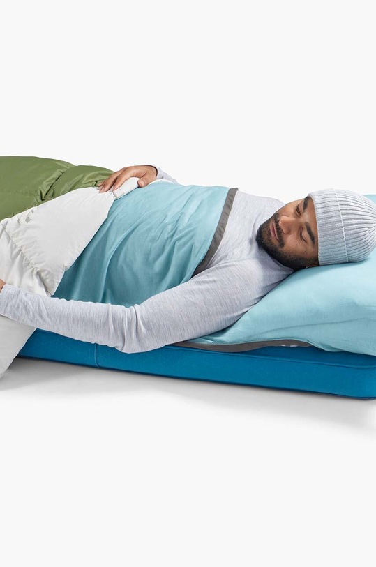 Akcesoria Sea To Summit wkładka do śpiwora Comfort Blend Sleeping Bag Liner Rectangular ASL032071 niebieski