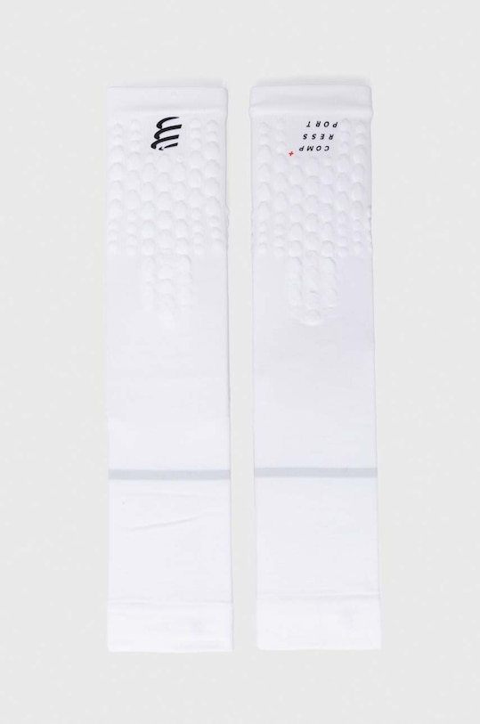 Compressport mâneci ArmForce Ultralight ciclism alb SU00008B