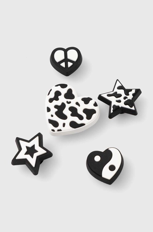 Bedževi za obuću Crocs JIBBITZ Mono BnW 5-pack 10012950 crna SS24