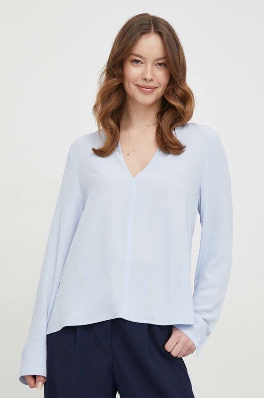 Блузка Tommy Hilfiger casual блакитний WW0WW40529