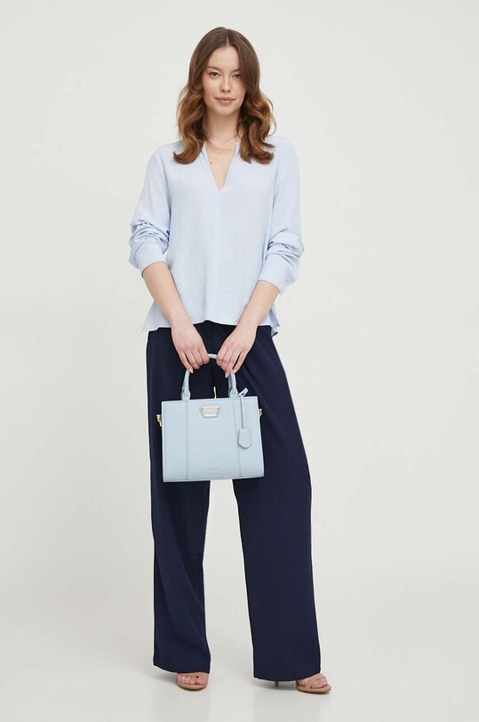 Блузка Tommy Hilfiger WW0WW40529 блакитний SS24