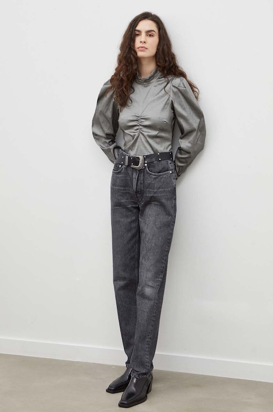 Blúzka Gestuz 10908570 sivá SS24