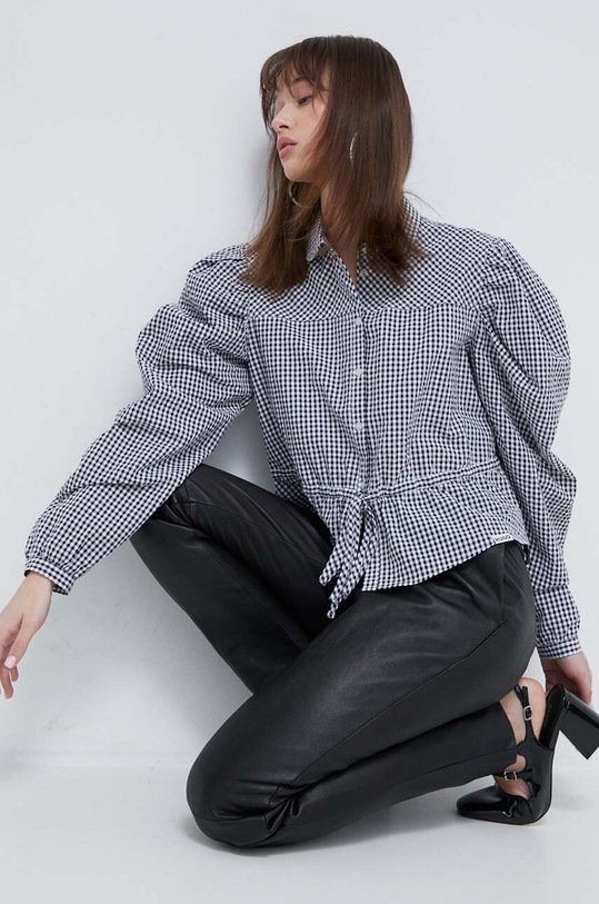 Bavlněná košile HUGO černá 50509375