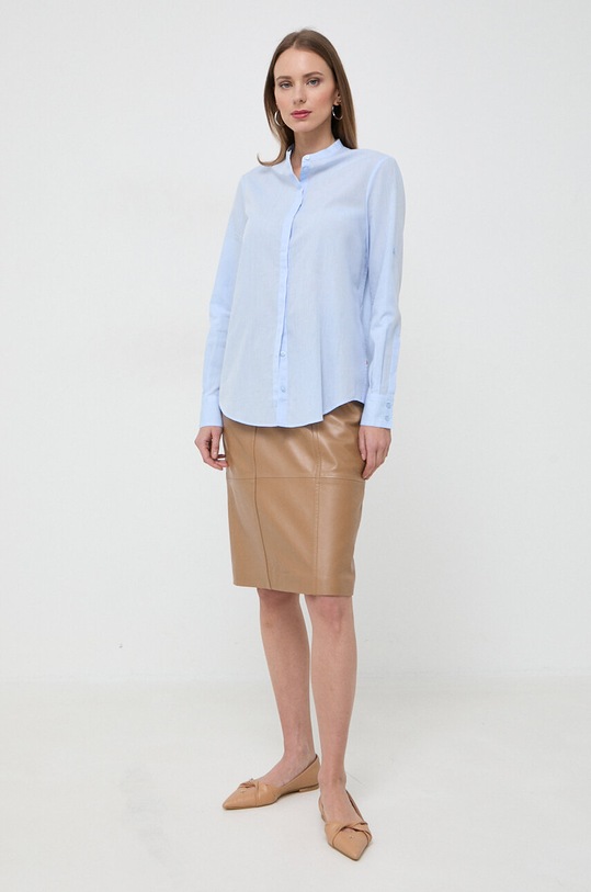 BOSS Orange koszula 50513783 niebieski SS25