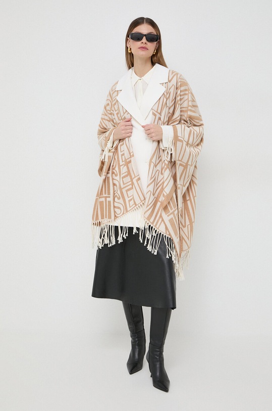 BOSS koszula jedwabna 50505643 beżowy SS24