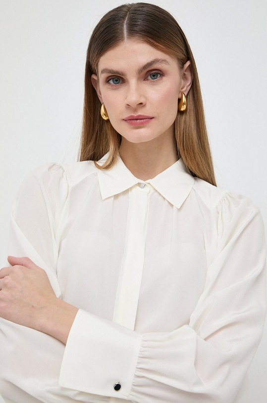 BOSS koszula jedwabna 50505643 beżowy