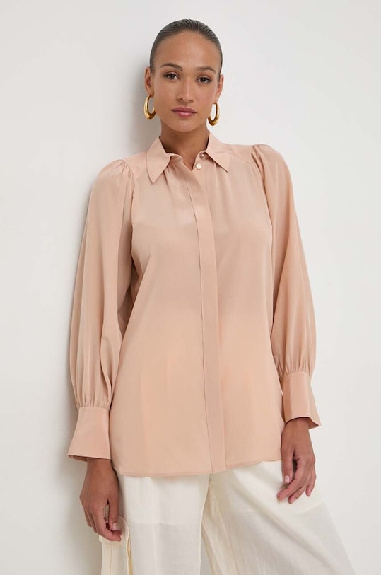 BOSS koszula jedwabna 50505643 beżowy