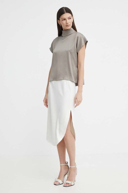 Drykorn bluzka ALARIA_1 z elastanem zielony 87517.130065