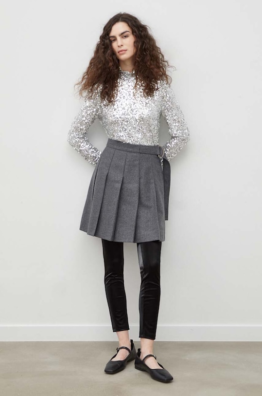 Μπλουζάκι Bruuns Bazaar BBW3766 ασημί SS24