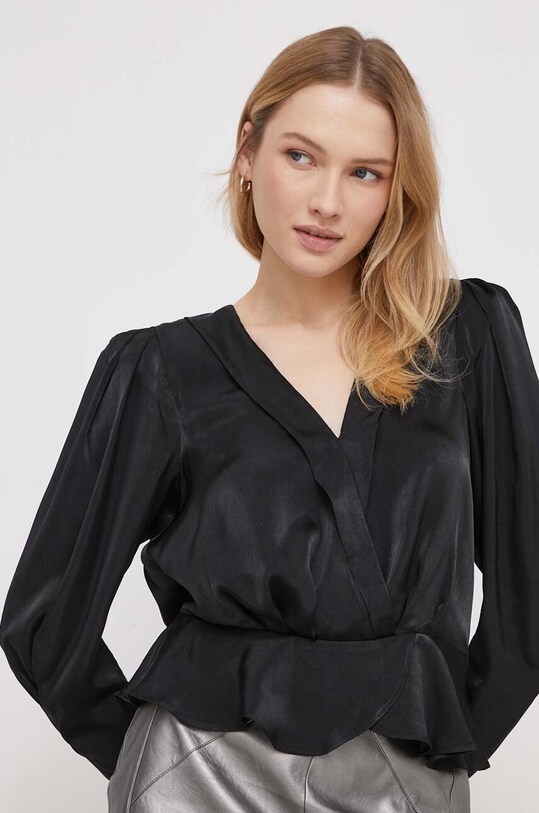 Блузка Dkny casual чёрный P34ANQ01