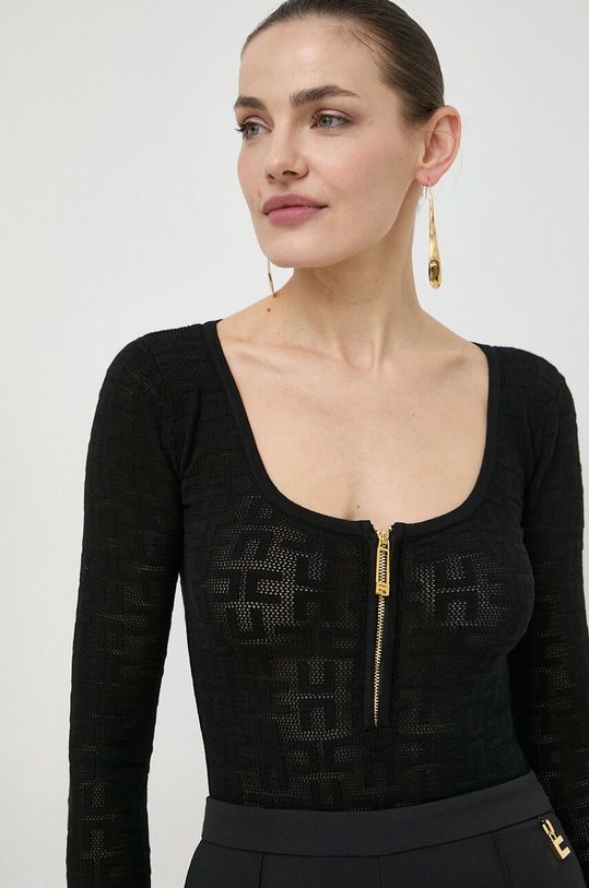 Elisabetta Franchi body czarny BK55B41E2