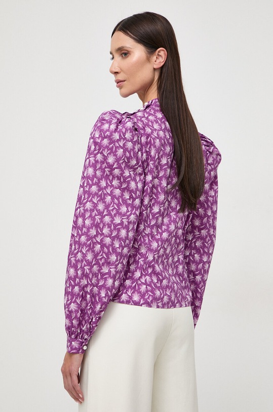 Odzież Custommade koszula bawełniana Deia 999376294 fioletowy