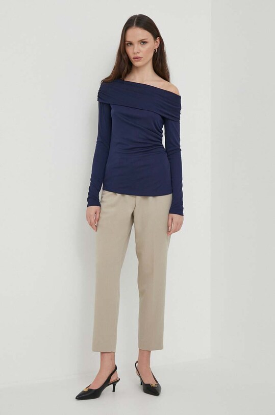 Блузка Lauren Ralph Lauren 200925897 тёмно-синий SS24