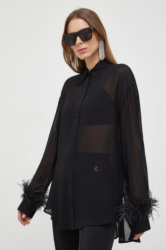 Pinko koszula klasyczny czarny 102855.Z1XA