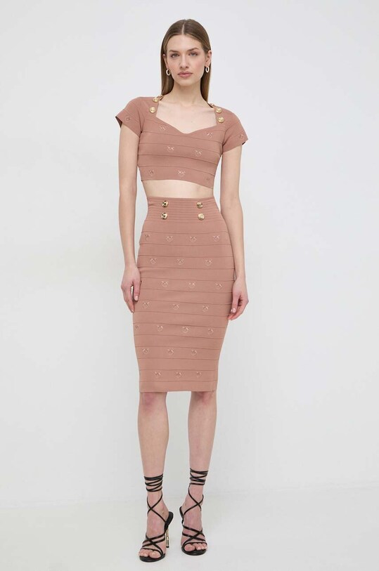 Блузка Pinko 102882.A1LK коричневий SS24