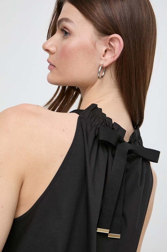 Pinko bluzka bawełniana czarny 100895.A19U