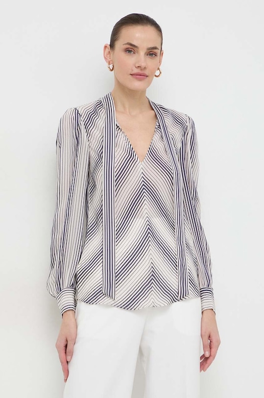 Блузка Twinset узор тёмно-синий 241TP2712