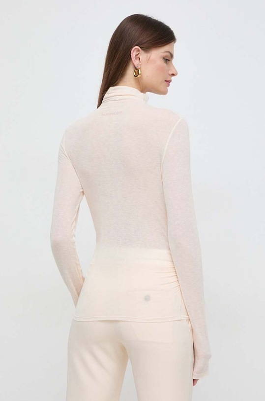 Odzież Patrizia Pepe longsleeve z domieszką kaszmiru 8M1578.J178 beżowy