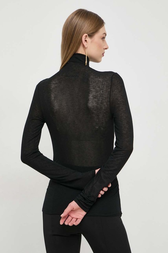 Ρούχα Πουκάμισο μακρυμάνικο με μείγμα κασμίρ Patrizia Pepe 8M1578.J178 μαύρο