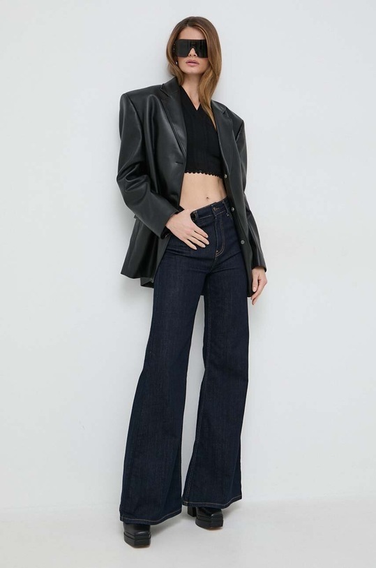 Victoria Beckham top 1423KTP004903A fekete SS24