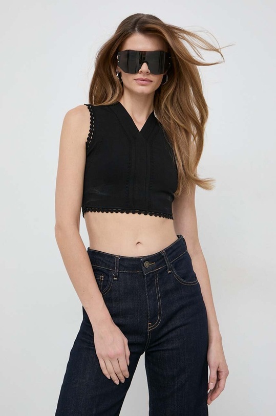 Victoria Beckham top fekete 1423KTP004903A