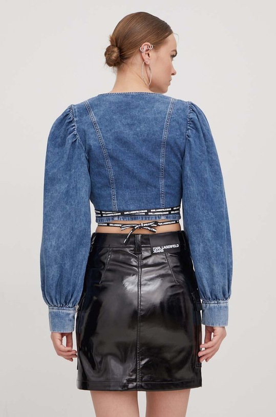 Odzież Karl Lagerfeld Jeans bluzka jeansowa 240J1602 niebieski