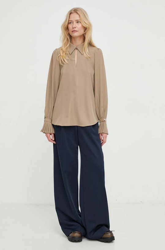 Bruuns Bazaar bluzka BBW3876 beżowy SS24