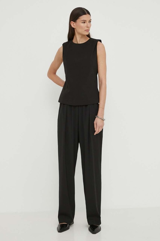 Blúzka Tiger Of Sweden Alvani S72276001 čierna SS24