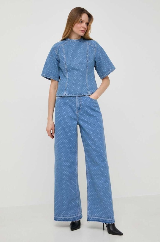 Custommade bluzka jeansowa Stella 999449289 niebieski SS24