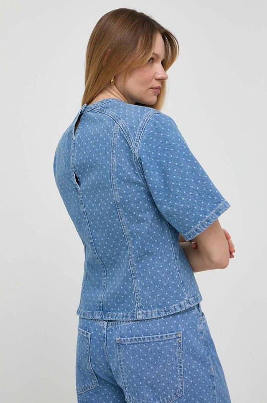 Odzież Custommade bluzka jeansowa Stella 999449289 niebieski