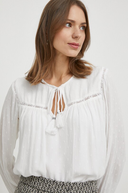 Pepe Jeans bluzka ALANIS biały PL304717