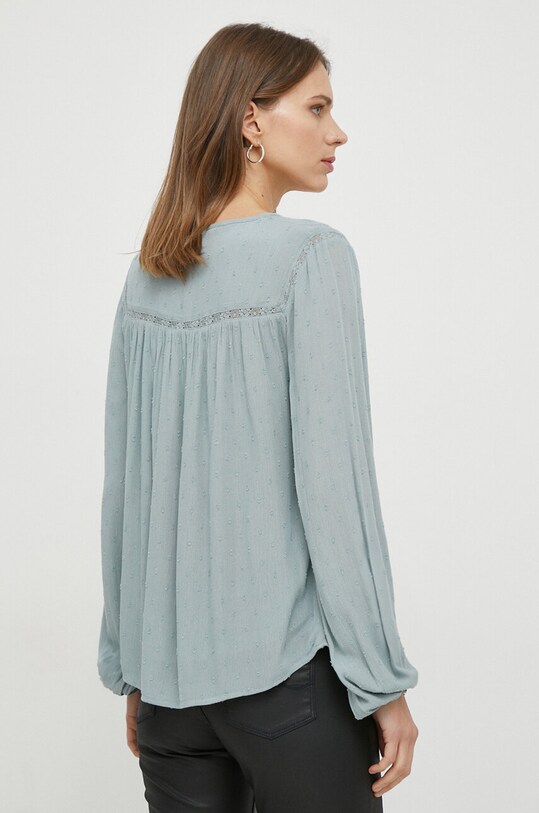 Odzież Pepe Jeans bluzka ALANIS PL304717 turkusowy