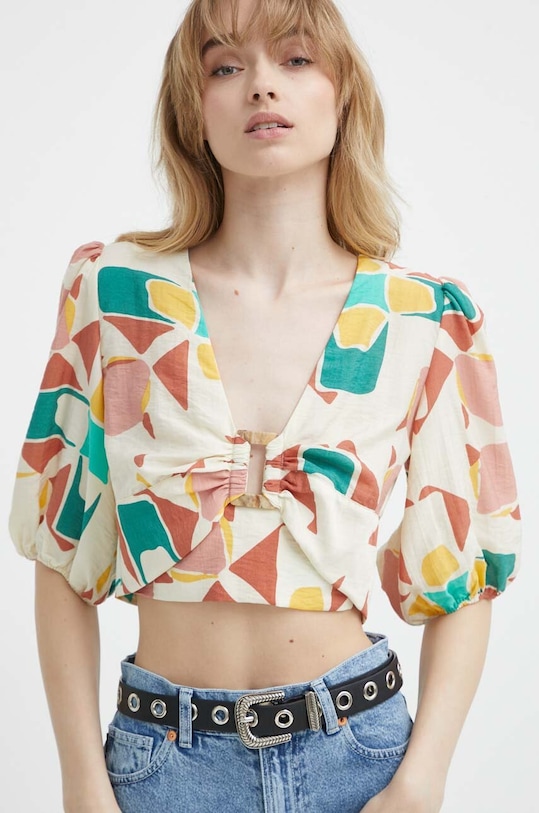 BA&SH bluza AYMAR cu modele bej 1E24AYMA