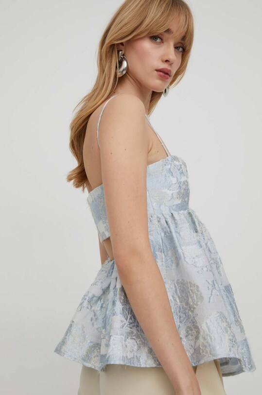 Stine Goya bluză cu modele albastru SG5714
