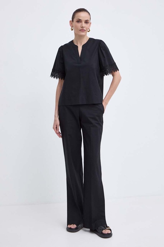 Μπλουζάκι Twinset 241TT2234 μαύρο SS24