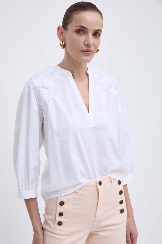 Twinset bluza imprimeu alb 241TT2283