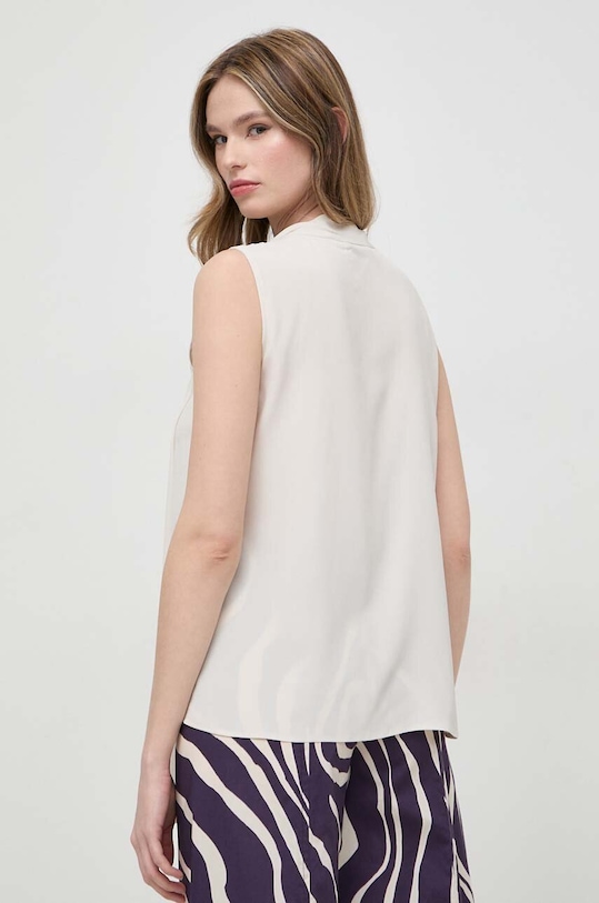Odzież Marella top z domieszką jedwabiu 2413161021200 beżowy
