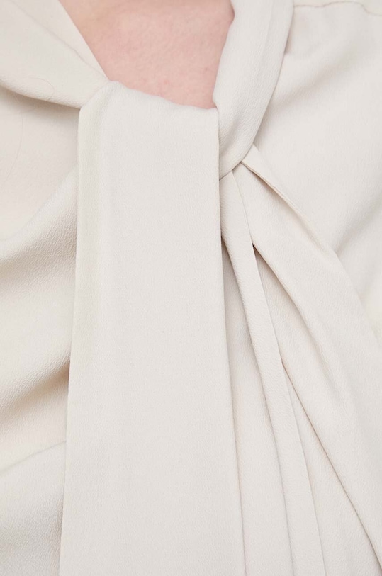 Marella top z domieszką jedwabiu 2413161021200 beżowy