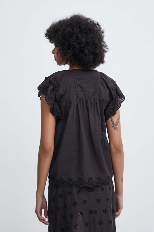 Одяг Бавовняна блузка Pepe Jeans DOROTEA PL304815 чорний