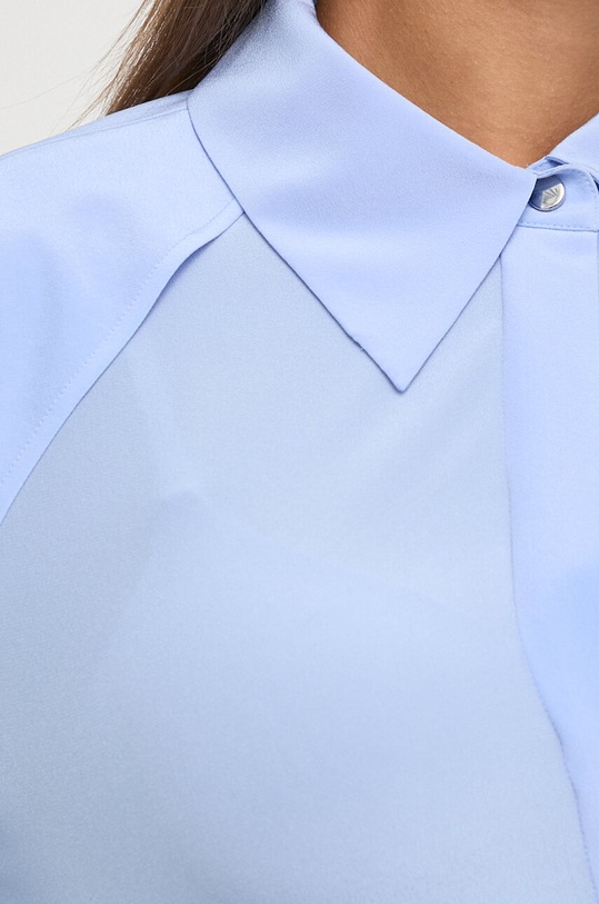 BOSS koszula jedwabna 50509332 niebieski