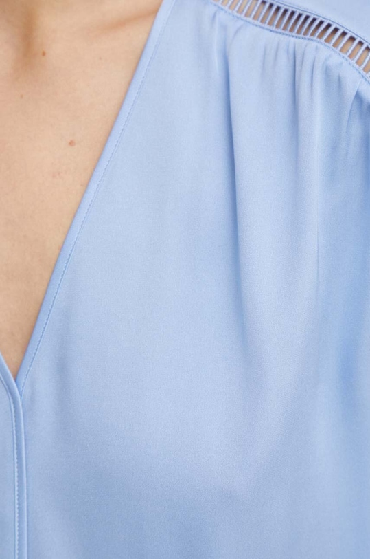 BOSS bluzka jedwabna 50514360 niebieski