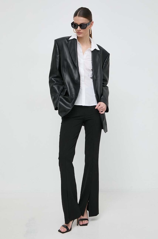 Bavlnená košeľa Liu Jo MA4145.T3844 béžová SS24