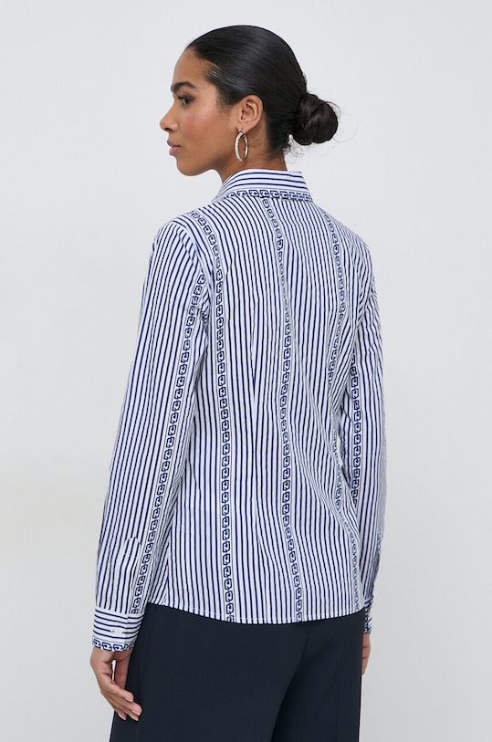 Ruházat Liu Jo pamut ing MA4145.T3844 kék