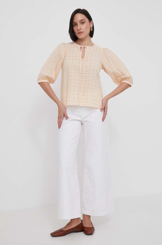 Barbour bluza din bumbac LSH1609 bej SS24