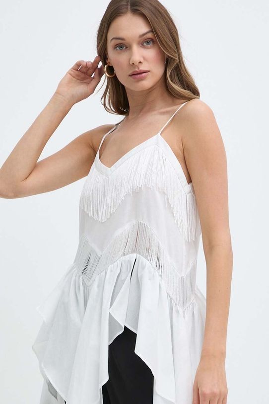 Pinko bluzka bawełniana biały 103734.A1XN
