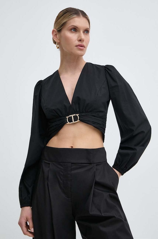 Blúzka Twinset slim čierna 241TT2024