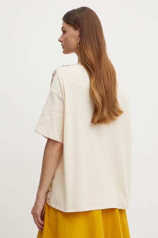 Odzież Weekend Max Mara bluzka jedwabna 2415941112600 beżowy